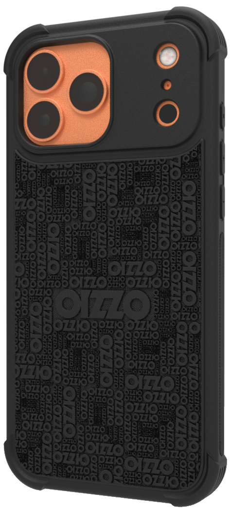 OIZZO RANDOM LOGO - JET BLACK